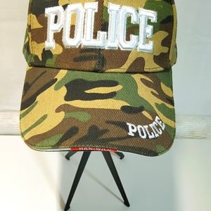 NYPD Camouflage Police Cap Embroidered Logo Front and Back NYC Badge on Side